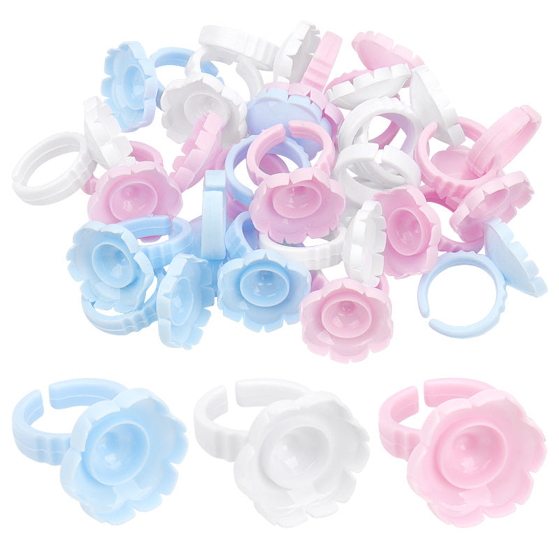 #032 100pcs Flower-shaped ring cup