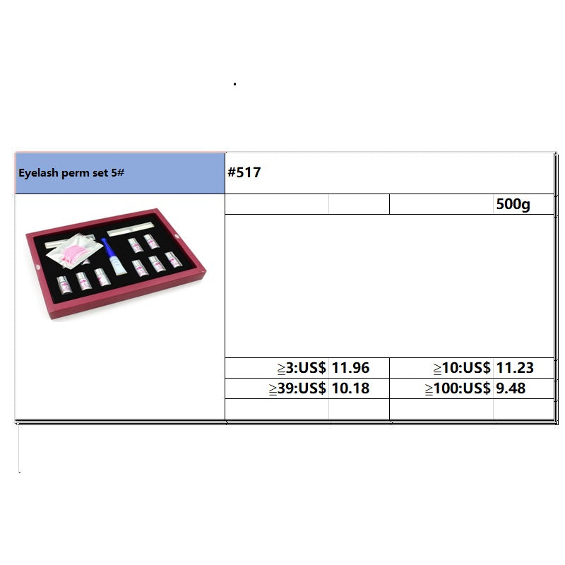 #517 Eyelash perm set 5#