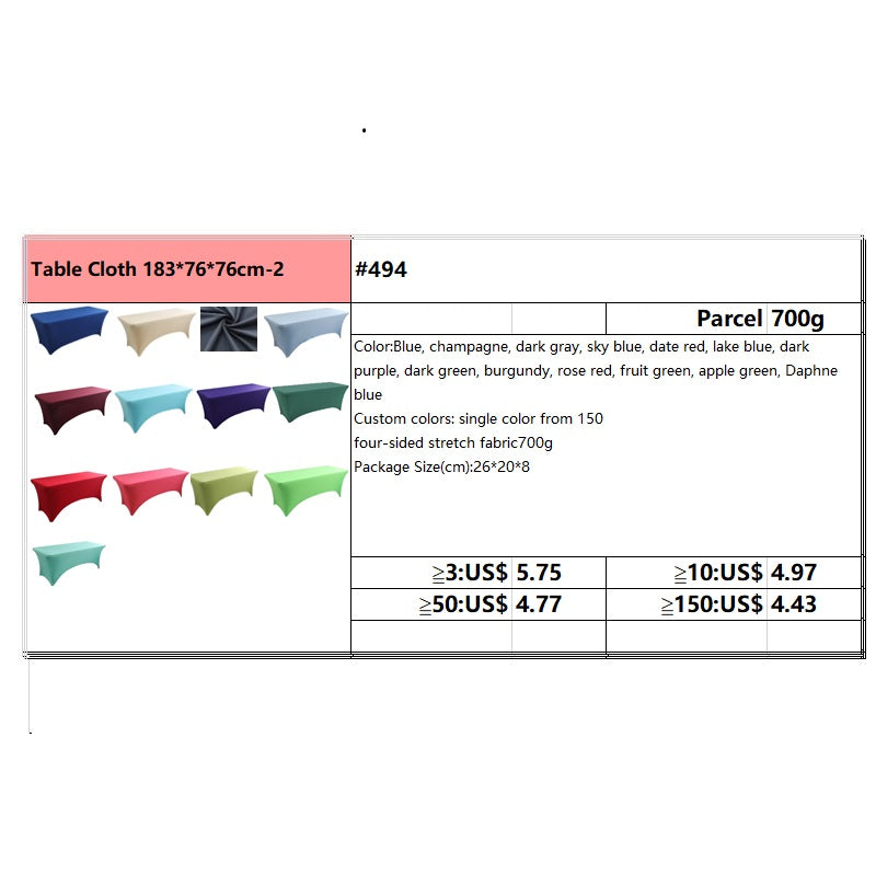 #494 Table Cloth 183*76*76cm-2