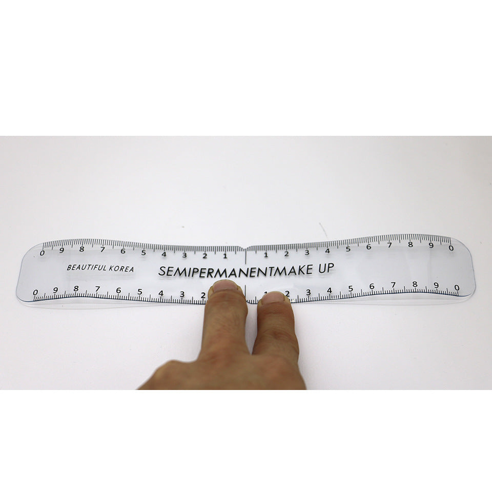 #259 Symmetric soft ruler for tattoo eyebrow measurement