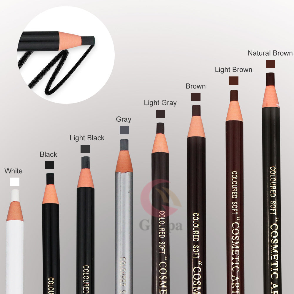 #610 Hard core roll paper eyebrow pencil#