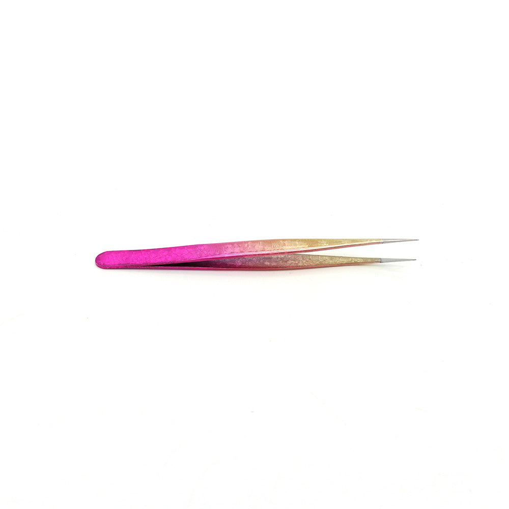 #687 Red and yellow gradient tweezers 45