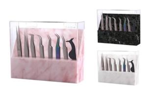 #529 8 holes tweezers display box, tweezers stand