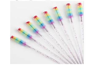 #693 50 pcs Colorful eyelash brush