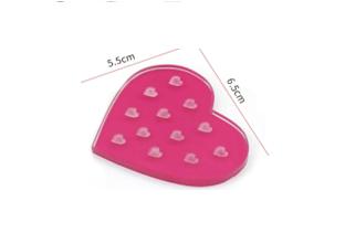 #691 Heart-shaped glass holder