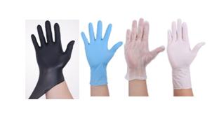 #290 100 (50 pairs) pure nitrile gloves and rubber gloves