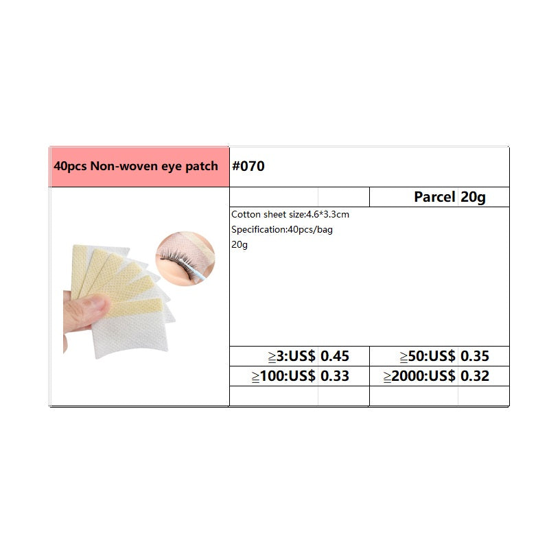 #070 40pcs Non-woven eye patch