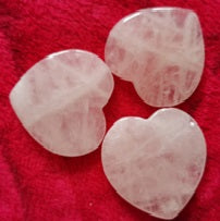 #022 Heart-shaped pink jade stone