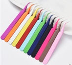 #176 Rubber paint Stainless steel color tweezers22