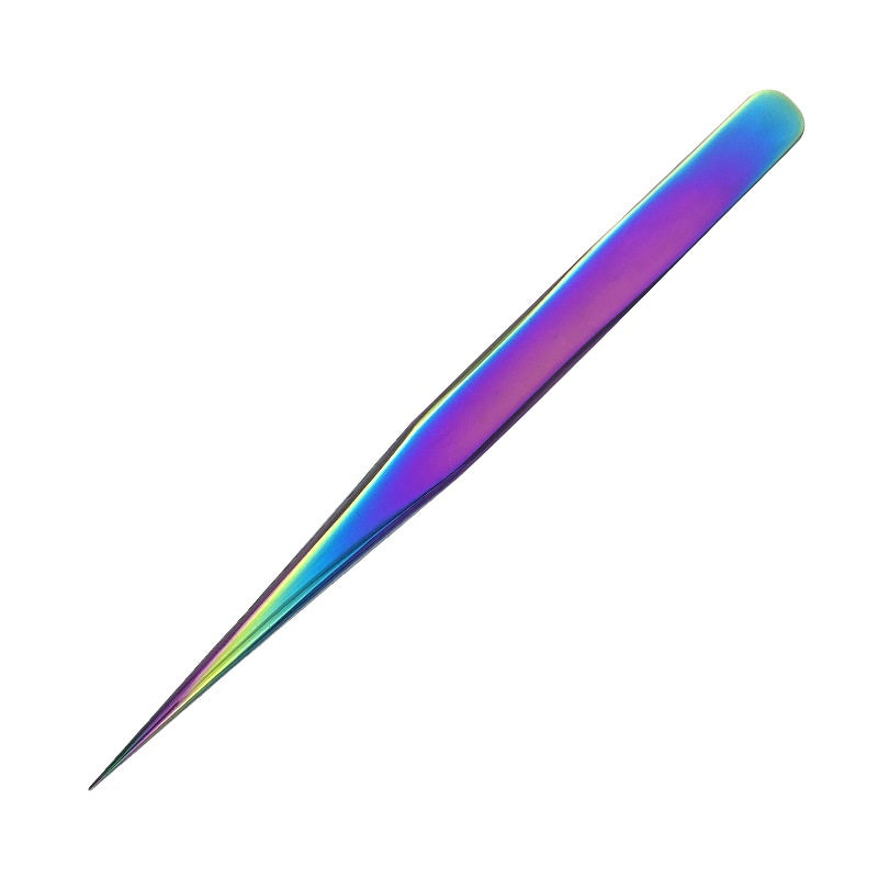 #159 Dazzling color mirror tweezers 5