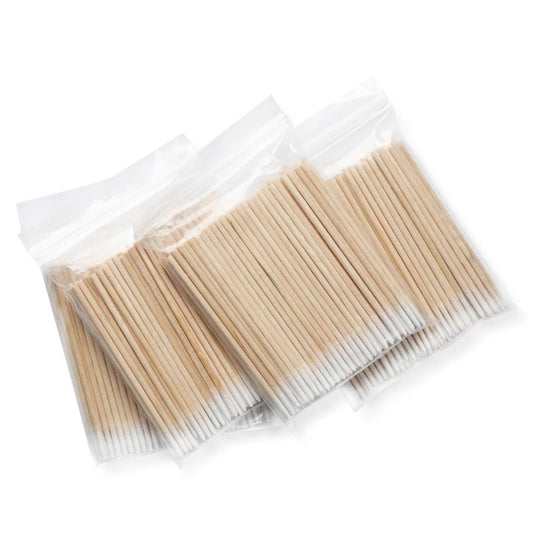 #200 100pcs Wooden cotton swabs