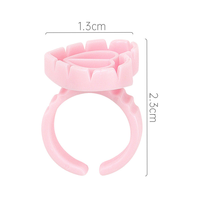 #031 100pcs Heart Color Cup Ring  and Round Color Cup Ring