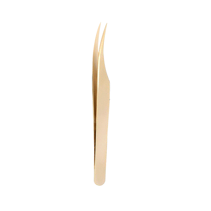 #166 Champagne Gold Tweezers 12