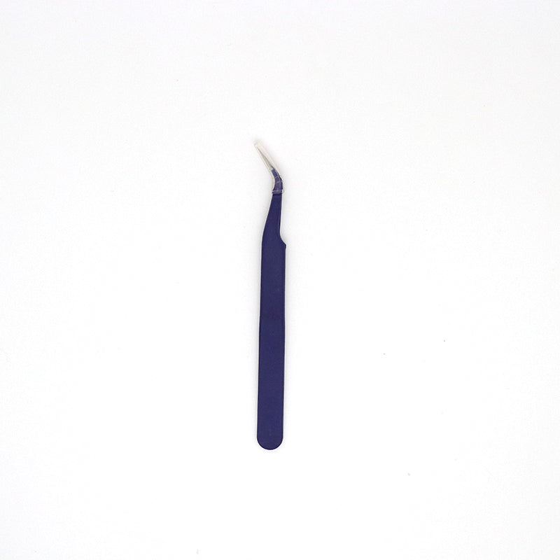 #176 Rubber paint Stainless steel color tweezers22