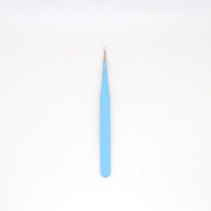 #176 Rubber paint Stainless steel color tweezers22