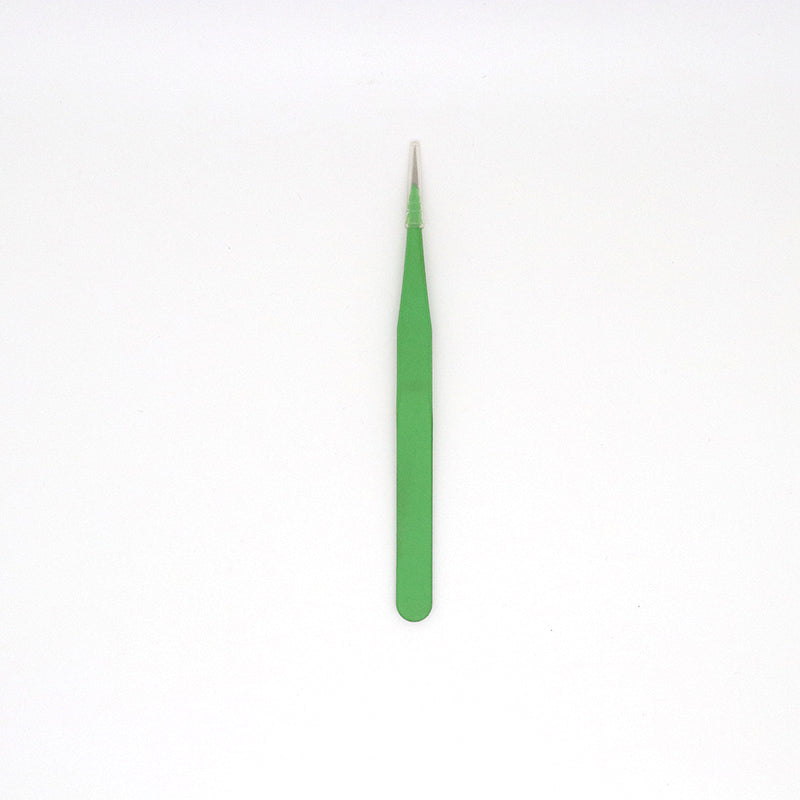 #176 Rubber paint Stainless steel color tweezers22