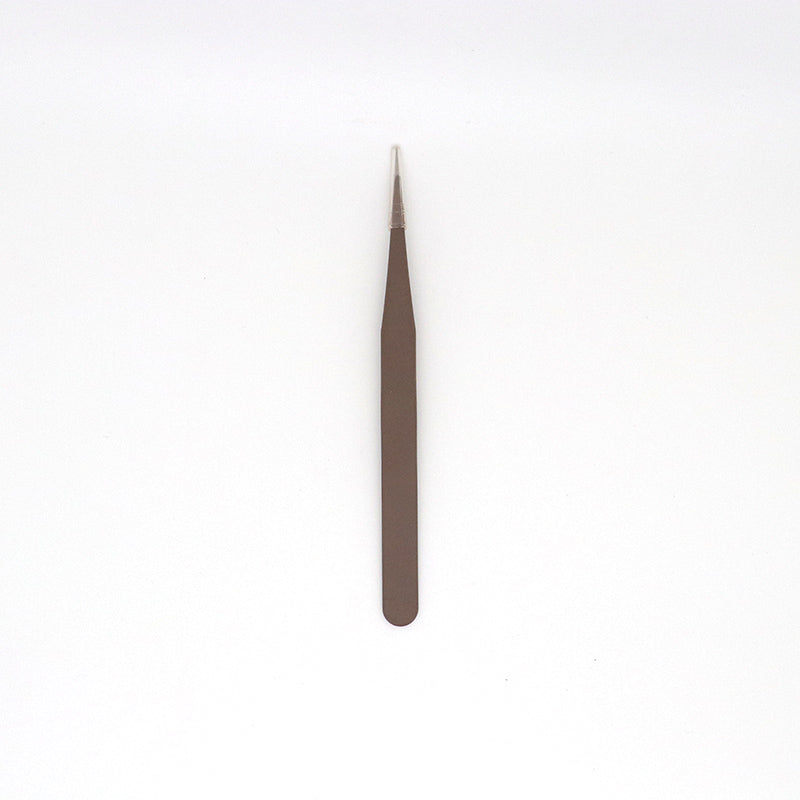 #176 Rubber paint Stainless steel color tweezers22